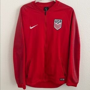 Nike Men's Red USA Soccer Jacket